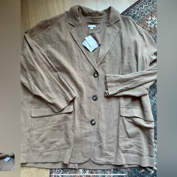 J. Jill Linen Blend Blazer NWT - Picture 1 of 3